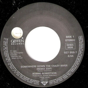 7" | Robbie Robbertson - Somewhere down the Crazy River (remix edit) / American Roulette - Afbeelding 2