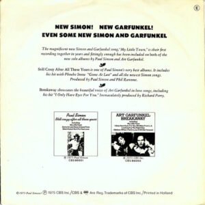 7" | Simon and Garfunkel - My Little Town / Rag Doll / You're Kind - Afbeelding 3