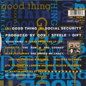 7" | Fine Young Cannibals - Good Thing / Social Security - Afbeelding 3