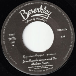 7" | Jonathan Richman and the Modern Lovers - Egyptian Reggae / Roller Coaster by the Sea - Afbeelding 2