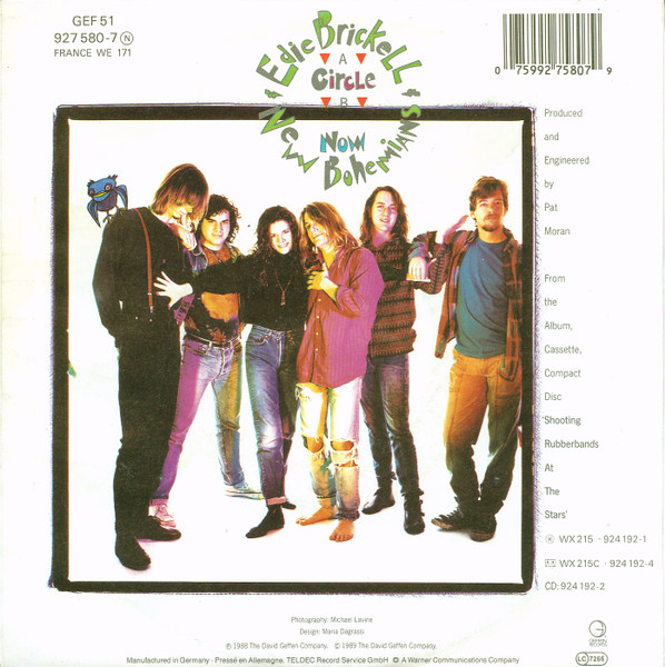 7" | Edie Brickel and the New Bohemians - Circle / Now (LP version)