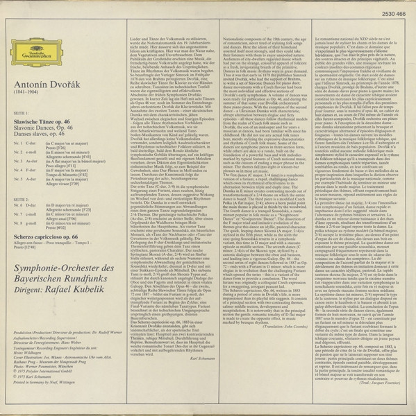 Rafael Kubelik - Anton Dvorak 'Slawische Tanze' op. 46