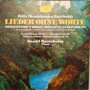 Daniel Barenboim - Felix Mendelsohn Bartholdy 'Lieder ohne Worte' (3 LP Box) - Afbeelding 1
