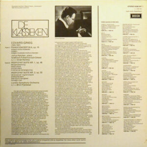 Julius Katchen - Edvard Grieg 'Pianoconcert in a / Peer Guint Suites 1&2' - Afbeelding 3