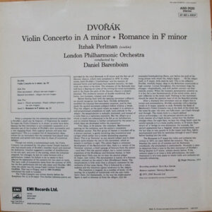 Itzhak Perlman - Dvorak 'Violin Concerto in A minor' - Afbeelding 3