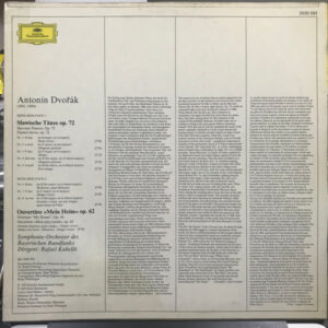 Rafael Kubelik - Anton Dvorak 'Slawische Tanze' op. 46 - Afbeelding 3
