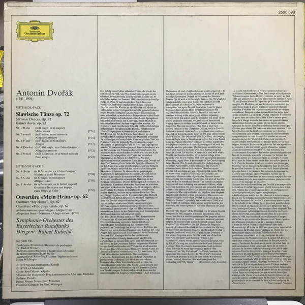 Rafael Kubelik - Anton Dvorak 'Slawische Tanze' op. 46