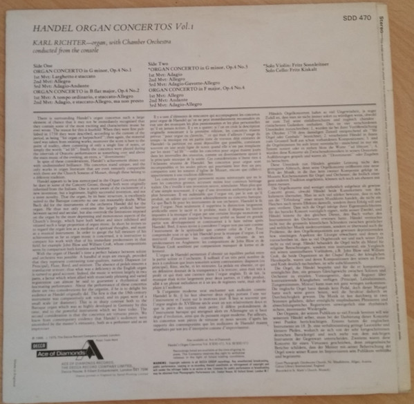 Karl Richter - Handel 'Organ Concerto in G minor'