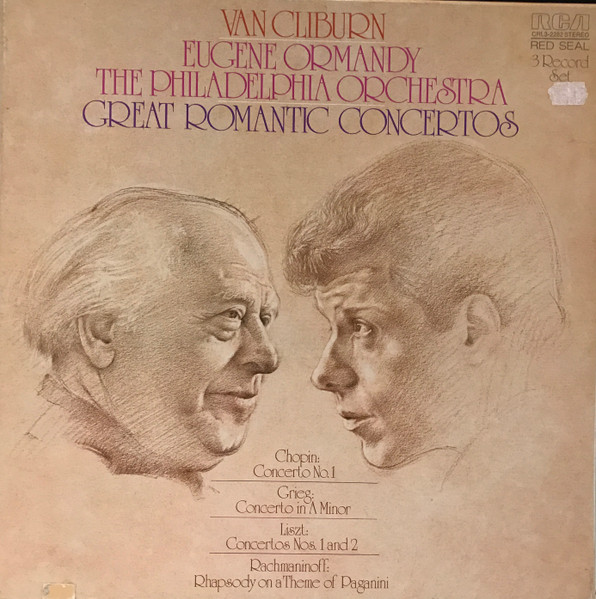 Van Cliburn, Eugene Ormandy, The Philadelphia Orchestra – Great Romantic Concertos (3 LP box)