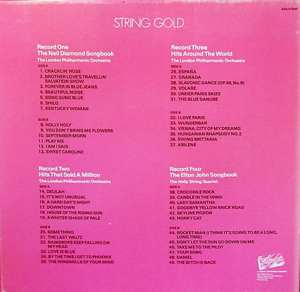 The London Philharmonic Orchestra / The Holly String Quartet – String Gold