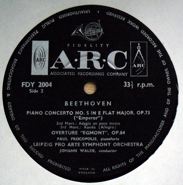 Leipzig Pro Arte Symphony Orchestra Conducted By Johann Walde – Beethoeven 'The Emperor'