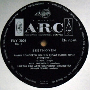 Leipzig Pro Arte Symphony Orchestra Conducted By Johann Walde – Beethoeven 'The Emperor' - Afbeelding 3