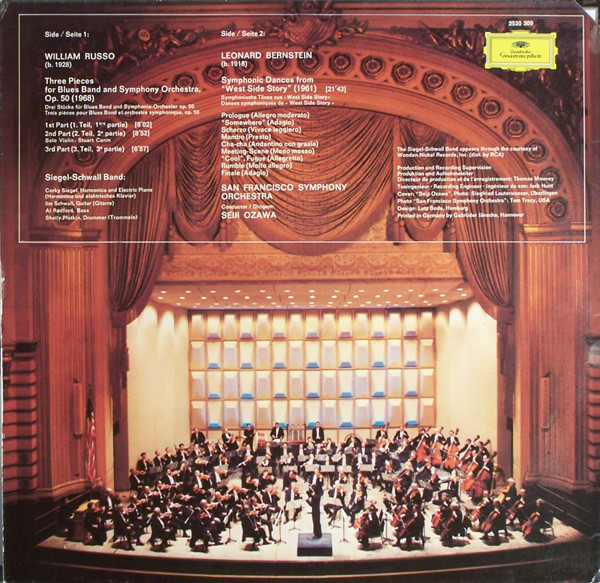 Seiji Ozawa – Symphonic Dances From West Side Story / Three Pieces For Blues Band And Orchestra