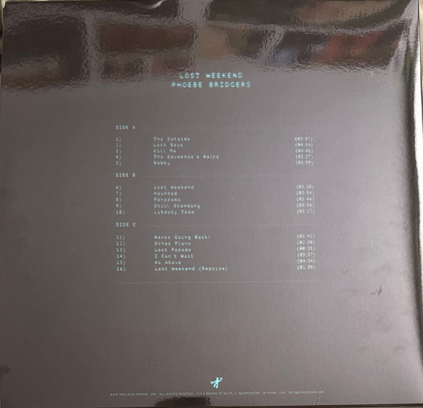 Phoebe Bridgers – Lost Weekend (2LP black vinyl)