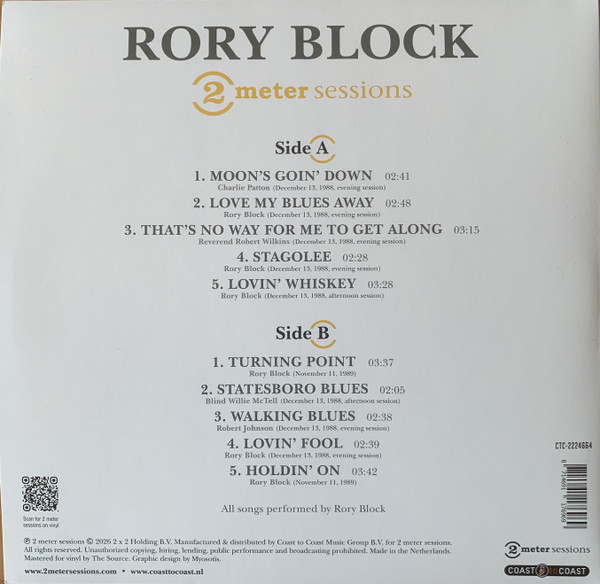 Rory Block – 2 Meter Sessions