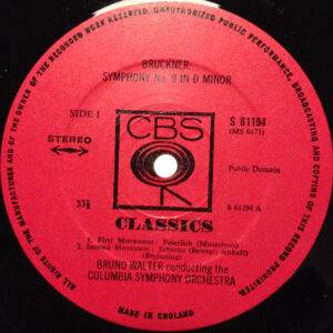 Bruckner - Bruno Walter, Columbia Symphony Orchestra - Symphony No. 9 In D Minor - Afbeelding 3