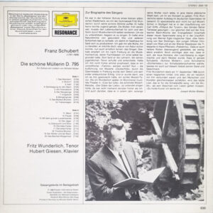 Franz Schubert, Fritz Wunderlich, Hubert Giesen – Die Schöne Müllerin - Afbeelding 2