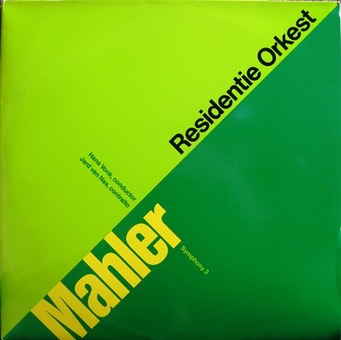 Mahler, Residentie Orkest, Hans Vonk, Jard Van Nes  – Symphony 3. (2 LP)