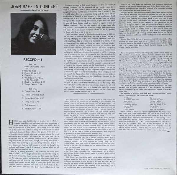 Joan Baez - In Concert (2 LP)