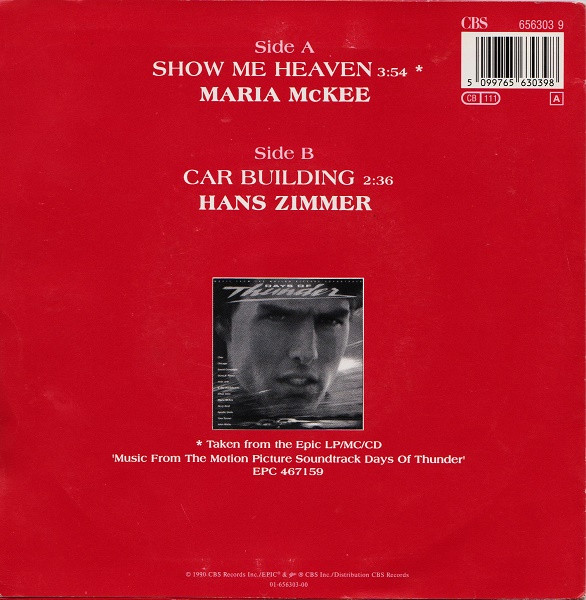 7" | Maria McKee - Show me heaven / Hans Zimmer - Car Building