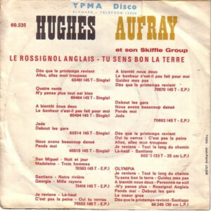 7" | Hughes Auffray - Le Rossignol Anglais / Tu Sens Bon la Terre - Afbeelding 2