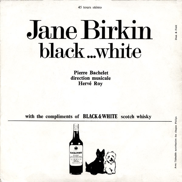7" | Jane Birkin - Black ... White (English version) / Black ... White (version Francais)
