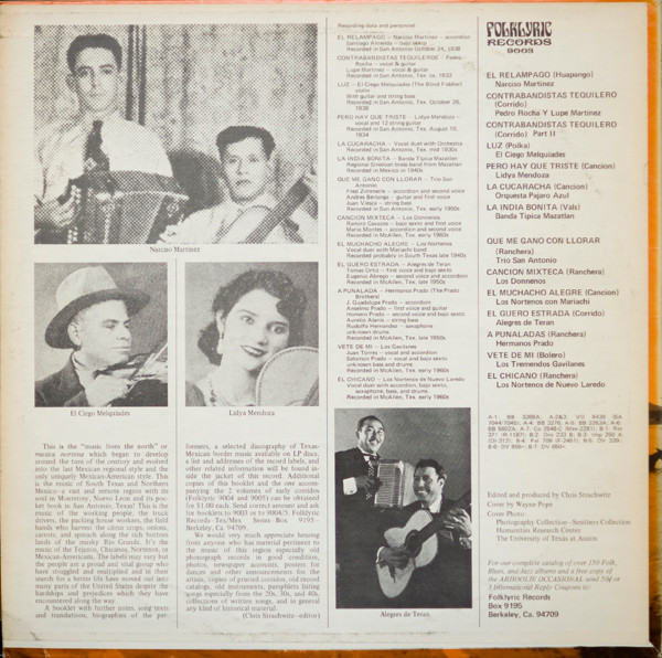 Various - Texas-Mexican Border Music Vol. 1 - An Introduction 1930-1960