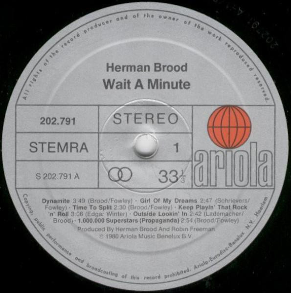 Herman Brood - Wait a Minute