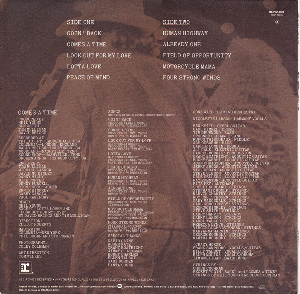 Neil Young - Comes a Time