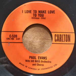 7" | Paul Evans with Sid Bass Orchestra and Choir - Show Folk / I Love to make Love to You - Afbeelding 1