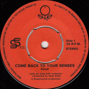 7" | Letty de Jong / Cees Smal – Come Back To Your Senses (promo single) - Afbeelding 2