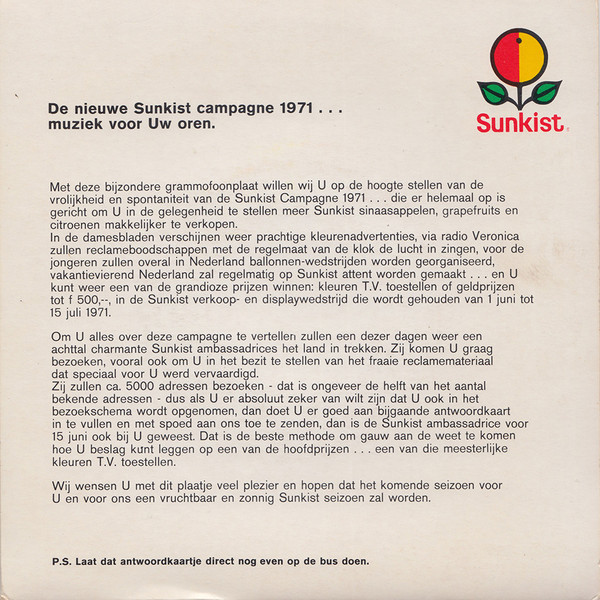 7" | Letty de Jong / Cees Smal – Come Back To Your Senses (promo single)