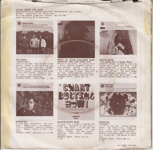 7" | Jefferson - Baby Take me in your Arms / I Fell Flat on my Face