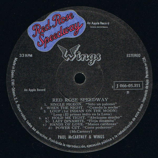 Paul McCartney and Wings - Red Rose Speedway