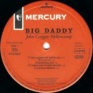 John Cougar Mellencamp - Big Daddy - Afbeelding 2