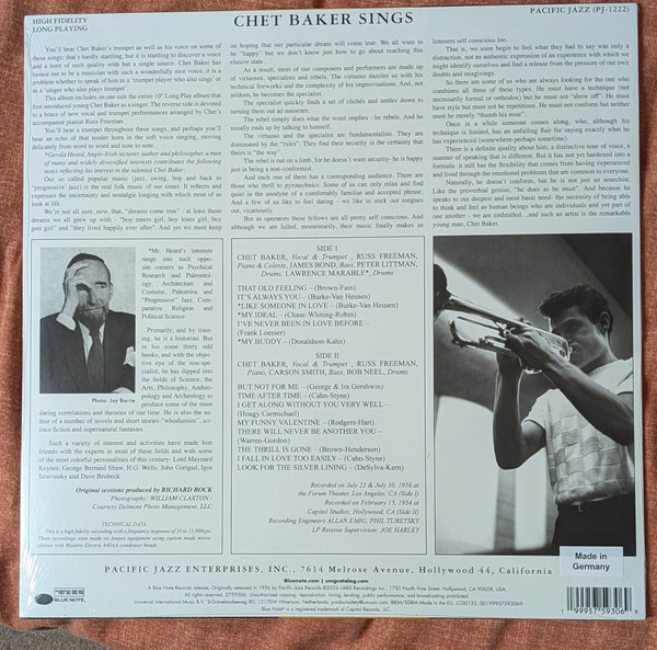 Chet Baker – Chet Baker Sings