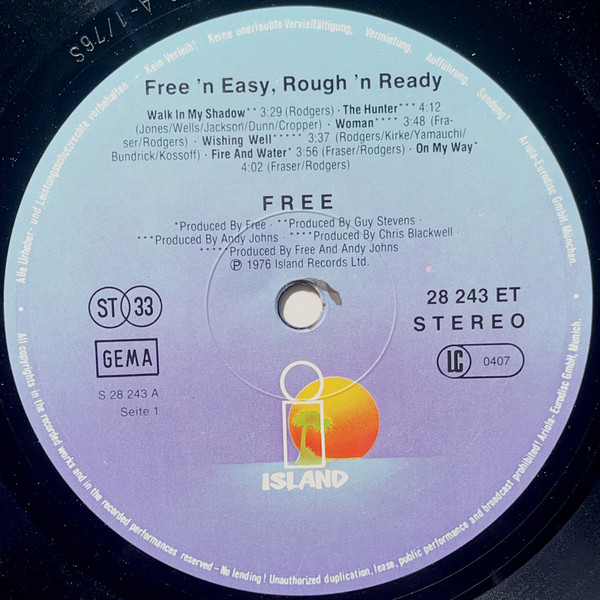 Free - Free 'n Easy, Rough 'n Ready