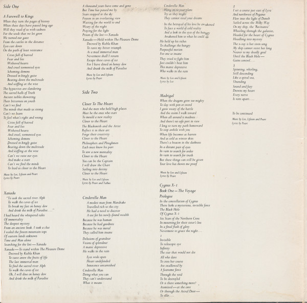 Rush - A Farewell to Kings