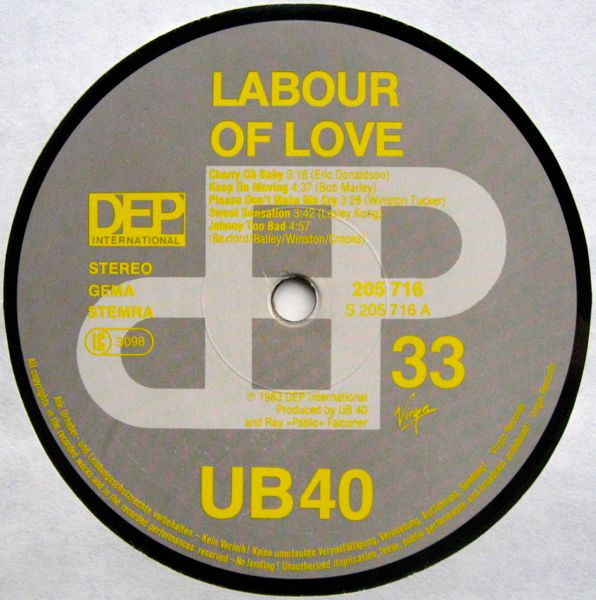UB40 - Labour of Love