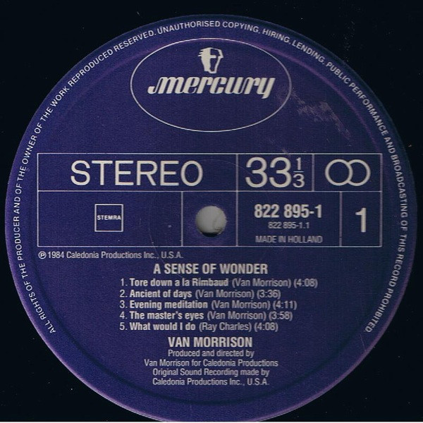 Van Morrison – A Sense Of Wonder