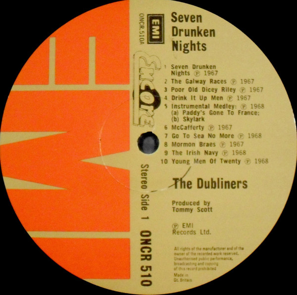 The Dubliners - Seven Drunken Nights
