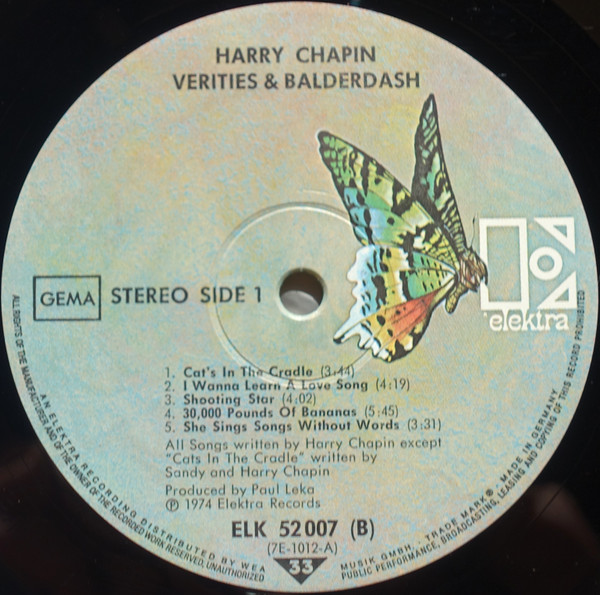Harry Chapin - Verities & Balderash