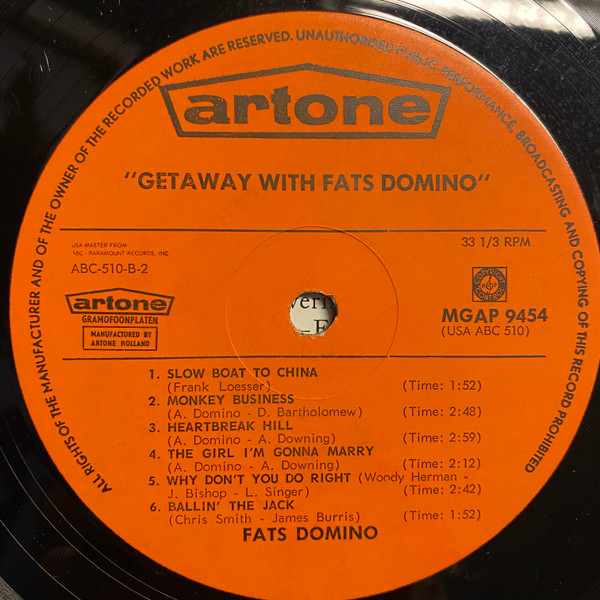 Fats Domino - Getaway with Fats Domino