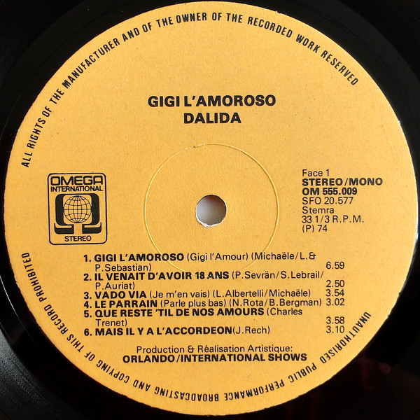 Dalida - Gigi ' Amoroso