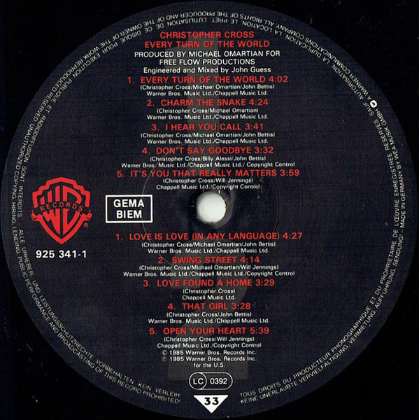 Christopher Cross - Every Turn of the World