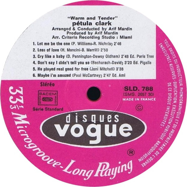 Petula Clark - Warm and Tender