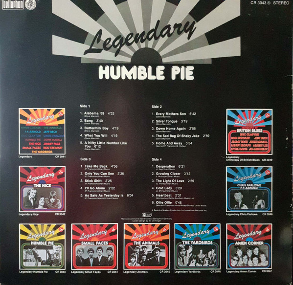Humble Pie - Legendary Humble Pie (2 LP)