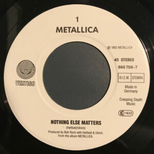 7" | Metallica - Nothing Else Matters / Enter Sandman (live 1991) - Afbeelding 2