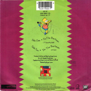 7" | The Simpsons - Do the Bartman (LP edit) / Do the Bartman (7" house mix) - Afbeelding 3