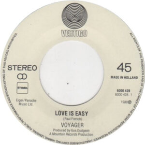 7" | Voyager - Sing out: Love is Easy / The Grass - Afbeelding 2